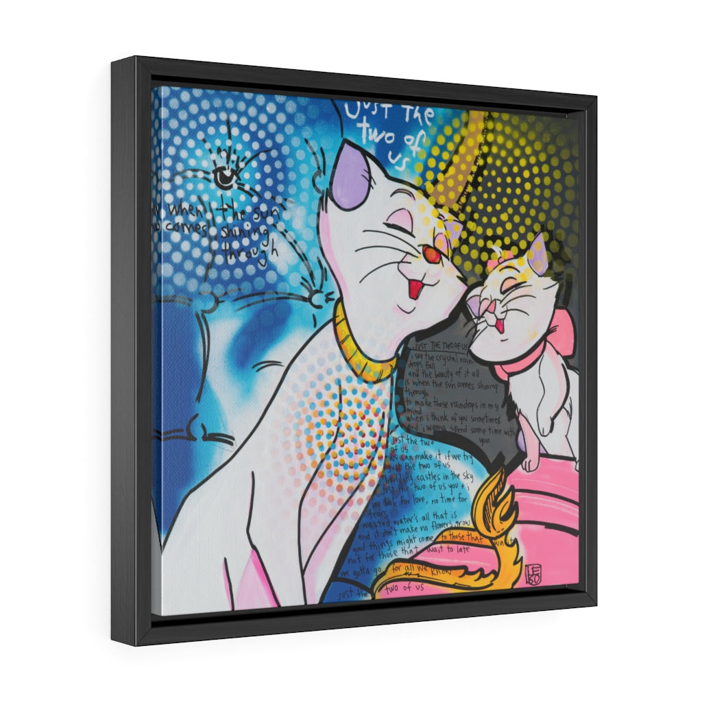 Just the Two of Us - Lebo Framed Premium Gallery Wrap Canvas